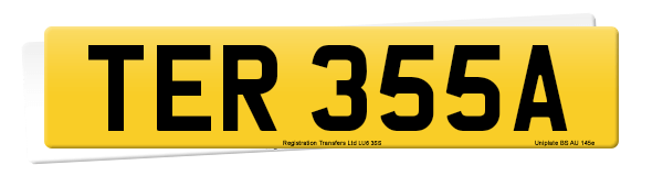 Registration number TER 355A
